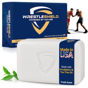 Bar Soap for Men & Women Deep Cleansing, Moisturizing & Odor Defense Soap Bars | Advanced Tea Tree & Eucalyptus Formula Body Soap Bar for Wrestlers, Athletes & Sports Enthusiasts