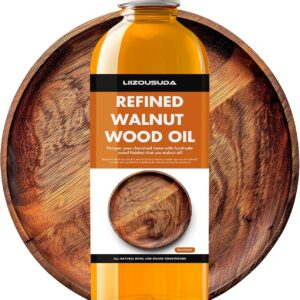High-Performance Walnut Wood Oil Bowl Conditioner - Walnut Oil for Wood - Cleans, Shines, and Protects - Fine Wooden Bowl and Cutting Board Oil - Maintains Neglected Wood - 8 oz
