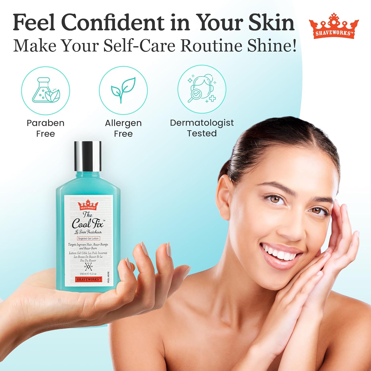 Shaveworks The Cool Fix Aftershave for Women: Pubic Hair Removal, Razor Bumps, Razor Burns, Ingrown Hair Treatment – After Shaving Post Waxing Bikini Area Moisturizing Skin Care Gel 5.3 Fl Oz - Image 7