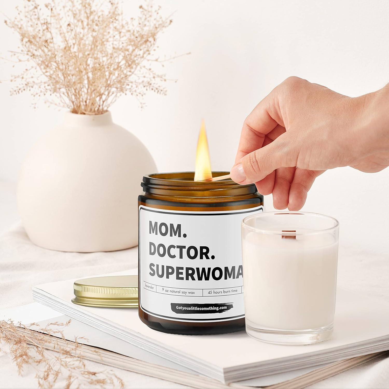 Scented Candle for Doctors Appreciation - Doctor Gifts for Women, Mother's Day Gifts for Female Doctors, Birthday Gift for Doctors, Surgeons, Pediatricians, Hospital Staff Bulk Thank You Present Idea - Image 7
