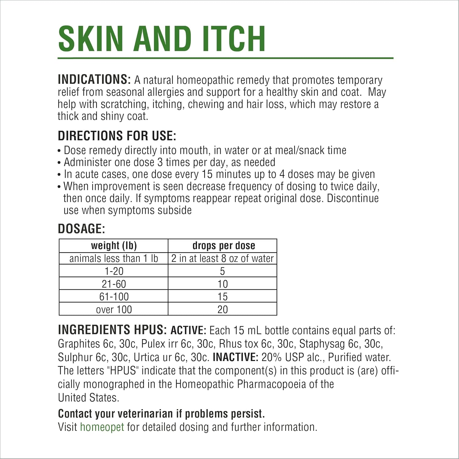 HomeoPet Skin and Itch Relief Natural Soothing Drops for Dogs and Cats, 15ml - Image 6