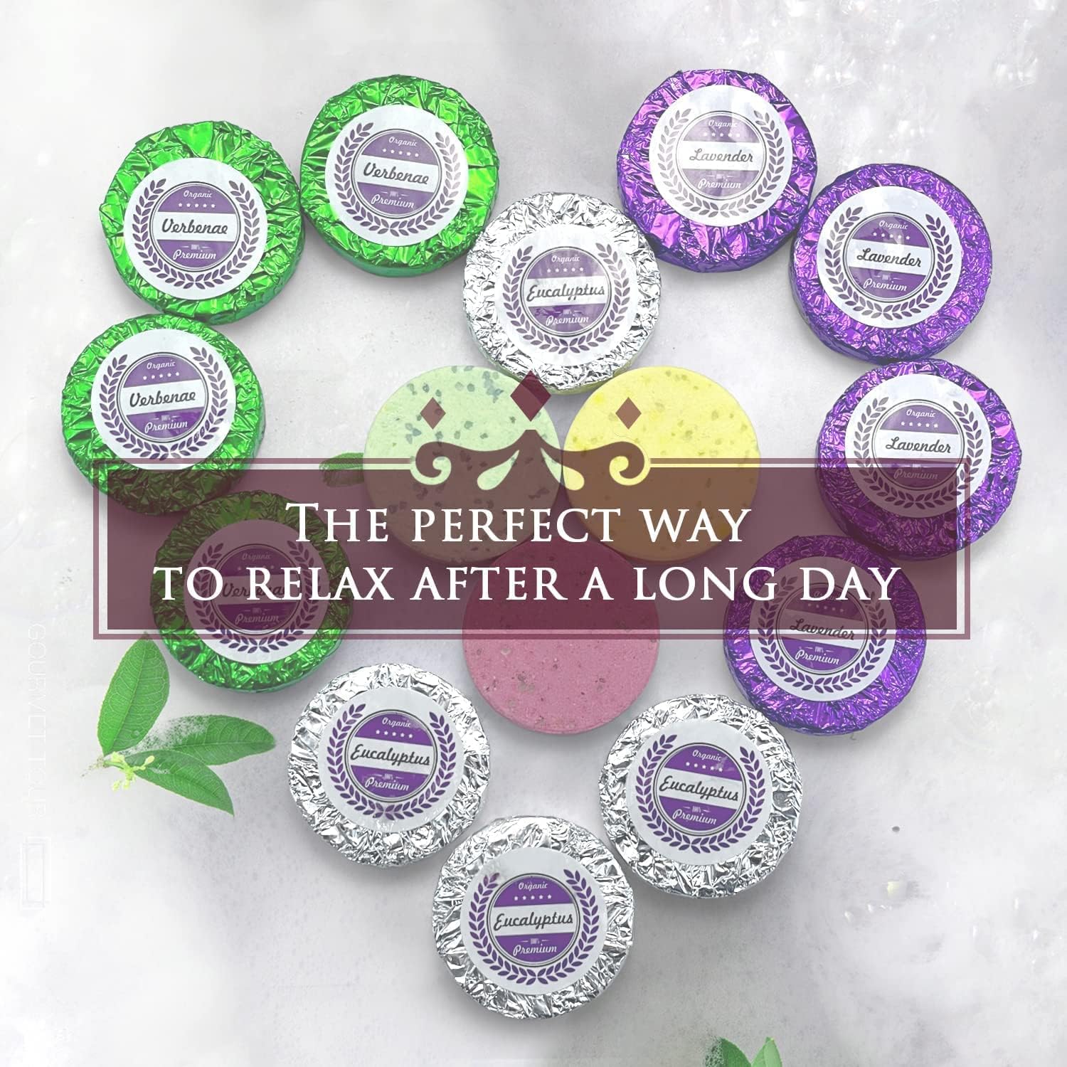 Aromatic Shower Steamers Gift Set, 45 Individually Wrapped Tablets for Men and Women - Image 3