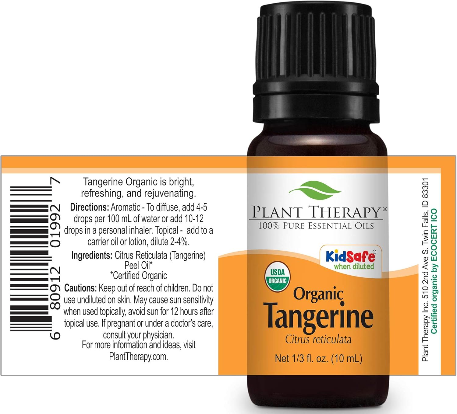 Plant Therapy Organic Tangerine Essential Oil 10 mL 100% Pure Undiluted - Image 7