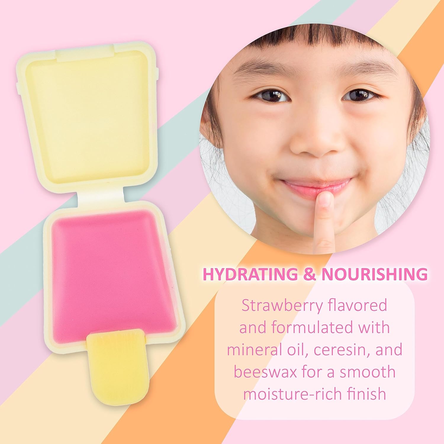 12pc Pucker Pop Novelty Lip Gloss Set - Girls Cosmetics Mini Popsicle Lip Gloss Collection, Lip Gloss for Kids, Safe, Non Toxic Kids Makeup Set - Image 4