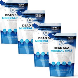 Dead Sea Salt – Dead Sea Salts for Soaking, Mineral Salt for Bath, Spa, Shower – Pure and Natural Bath Salt for Foot Soak, More Minerals Then Epsom Salt, Fine Salt Mined from Dead Sea