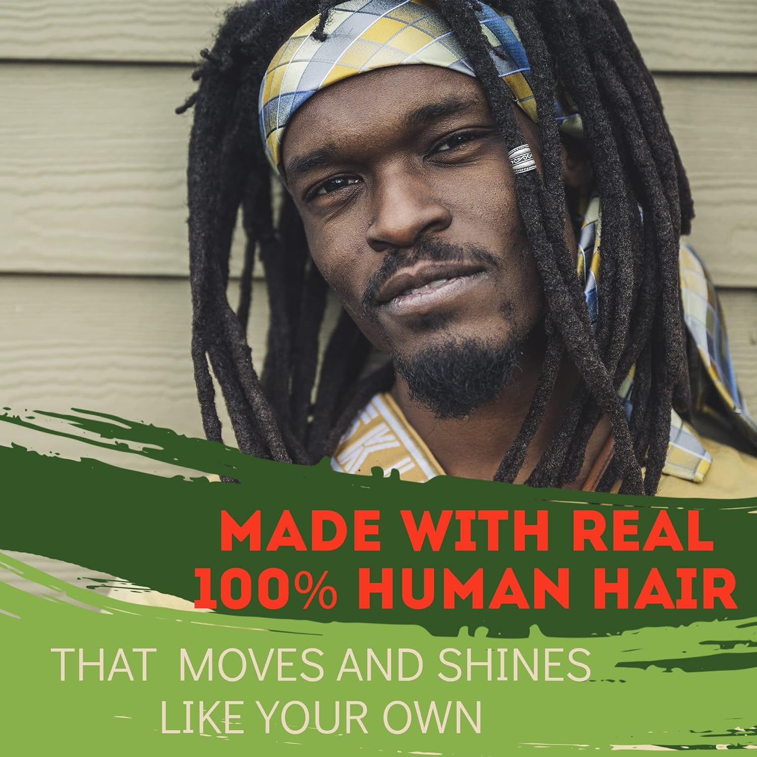 Locsanity 8 Inch 1 Oz Natural Human Hair Bulk for Dreadlocks and Braids Grey - Image 4
