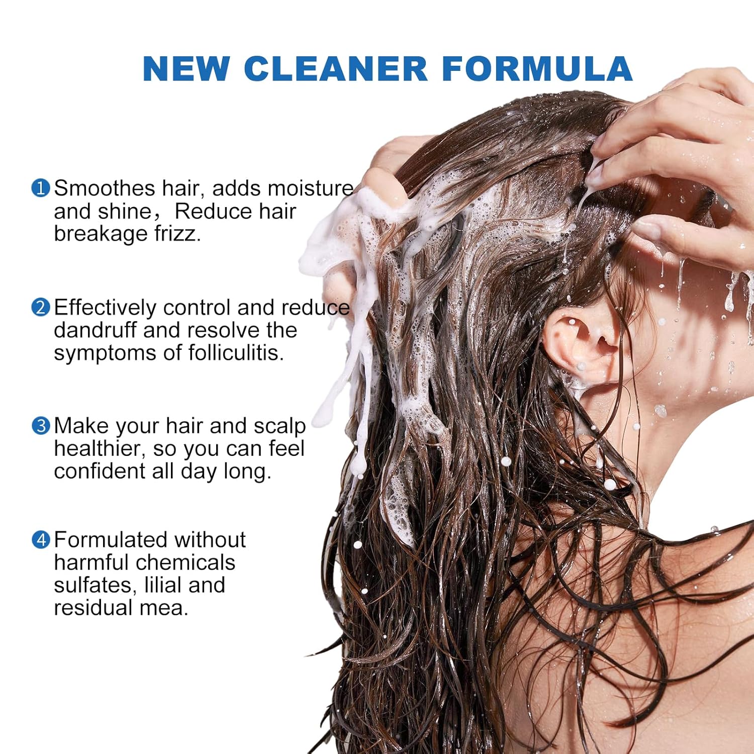 Ceson&Cesun Anti-Fungal/Anti Dandruff 2 in 1 Shampoo for Folliculitis, Scalp Psoriasis & Seborrheic Dermatitis, Itchy & Dry Scalp Relief, Nourishes, Hydrates, Control Oil, Safe For Color-Treated Hair - Image 6