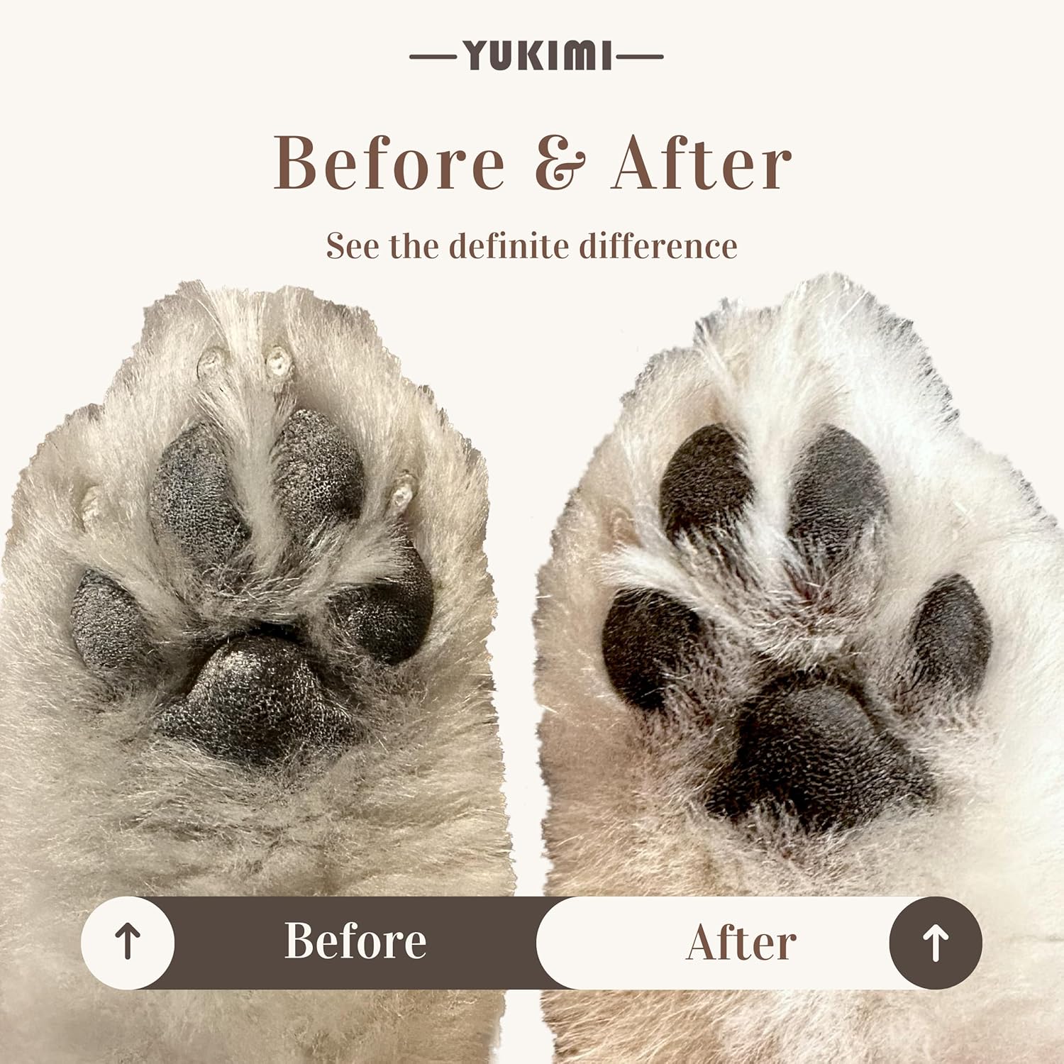 YUKIMI Premium Amino Acid Paw Cleanser with Silicone Bristle Brush for Dogs & Cats | Dermatologist Certified Hypoallergenic | Hydrating, Soothing, Deodorizing, Moisturizing | pH Balanced - 5.0 Fl Oz - Image 4