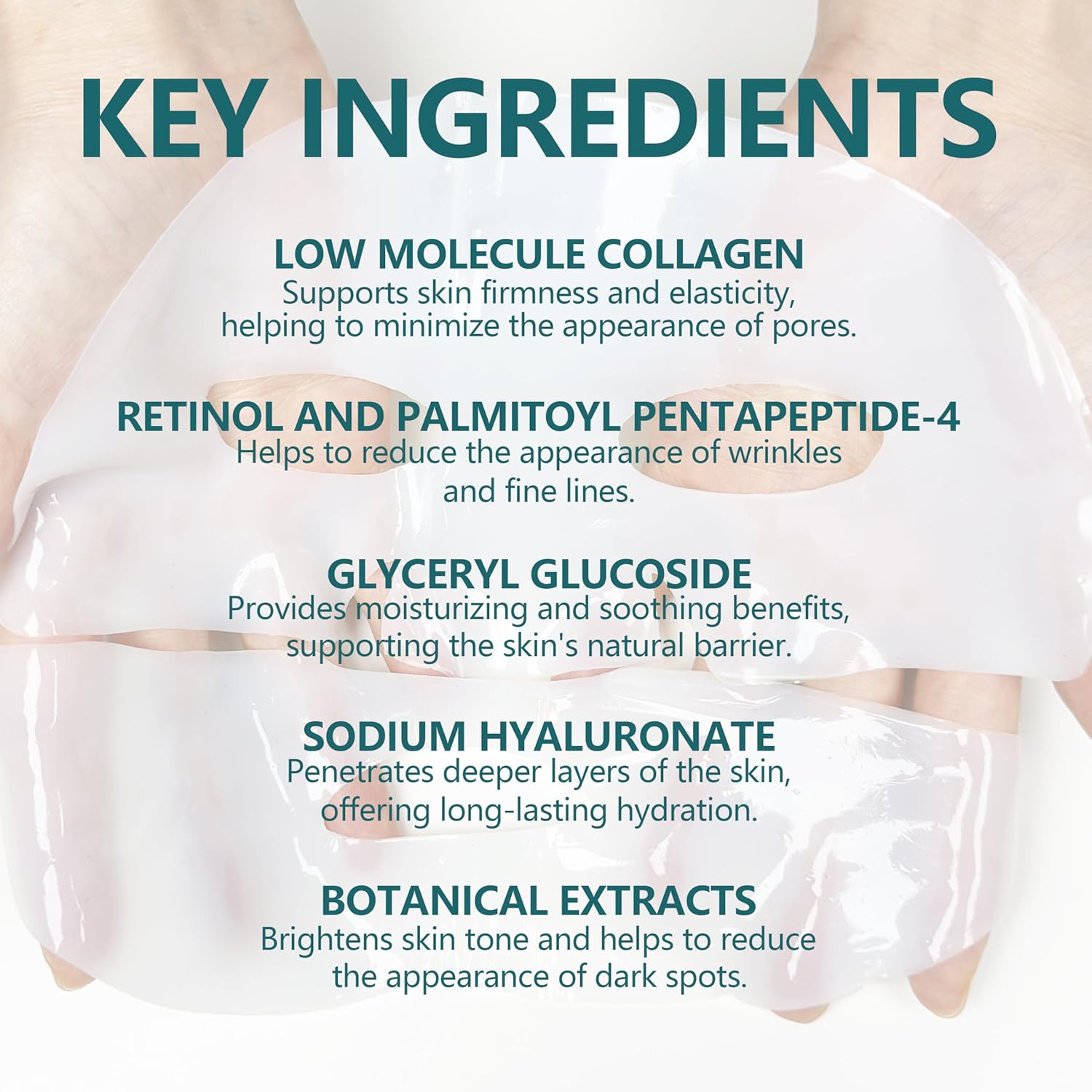 Original Deep Collagen Anti-Wrinkle Lifting Face Mask - Hydrating & Moisturizing Overnight Mask with Retinol, Niacinamide, Hyaluronic Acid - Skin Repair & Firmness - Fine Lines & Wrinkles Treatment - Image 8