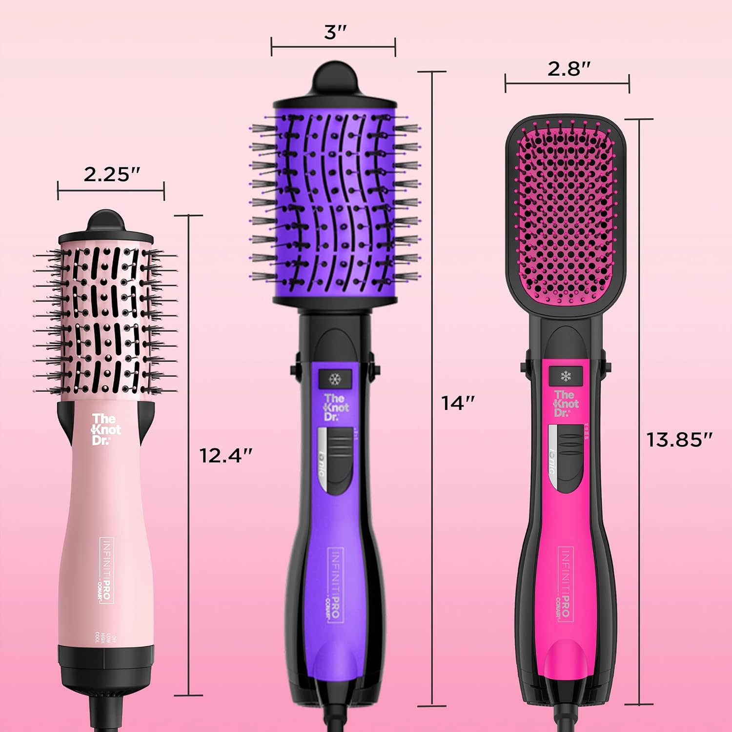 INFINITIPRO BY CONAIR Knot Dr. Compact Oval Hair Dryer and Volumizer Brush - Image 6