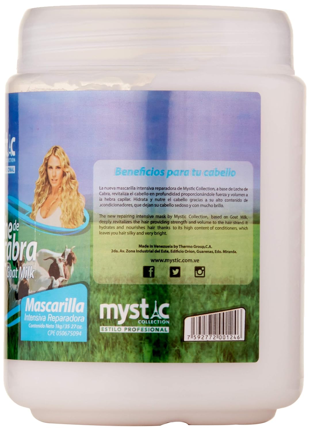 Goat Milk Deep Conditioning Mask for Dry, Damaged Hair - 35oz Repair System - Image 3