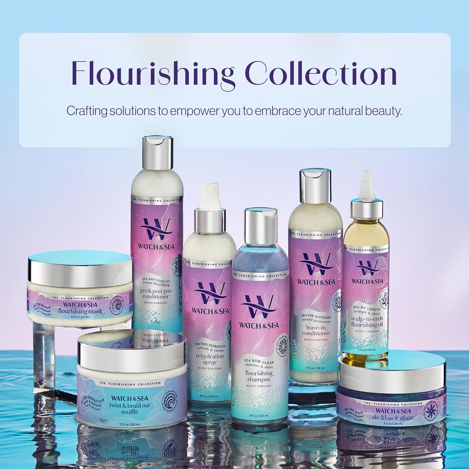 Watch & Sea Twist & Braid Out Soufflé - Nourishing Ingredients with Seaweed and Sea Kelp - Twist and Braid Cream for All Hair Types - 12 oz - Image 7