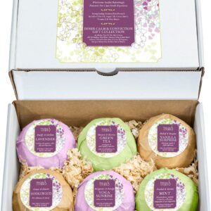 Luxury Aromatherapy Bath Bombs: Deep Body Relaxation Deluxe Gift Set with 6 x 100g Relaxing and Calming Scents