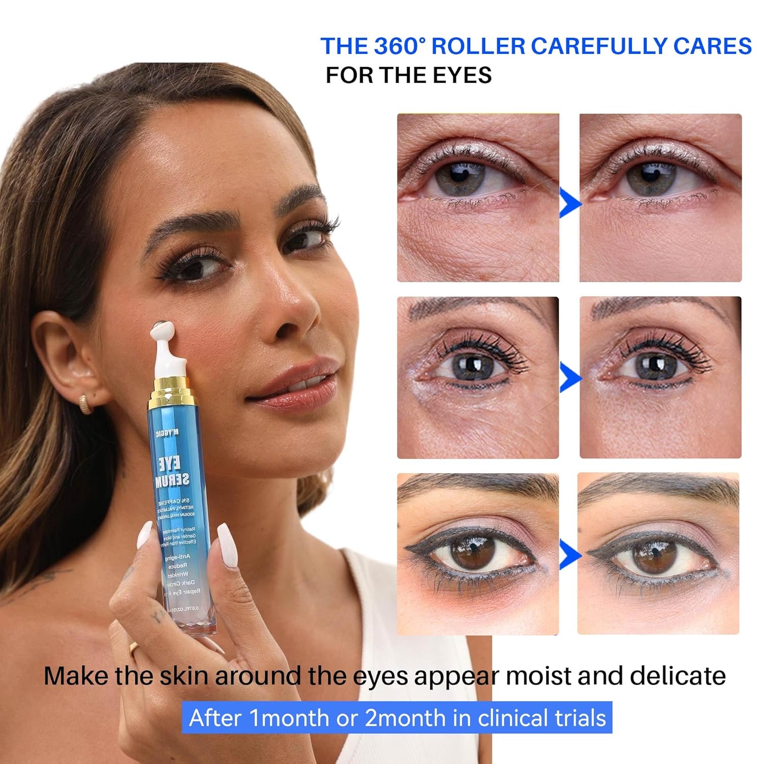 Caffeine Pro-Retinol Eye Cream 0.67 fl oz for Dark Circles Puffiness - Image 5