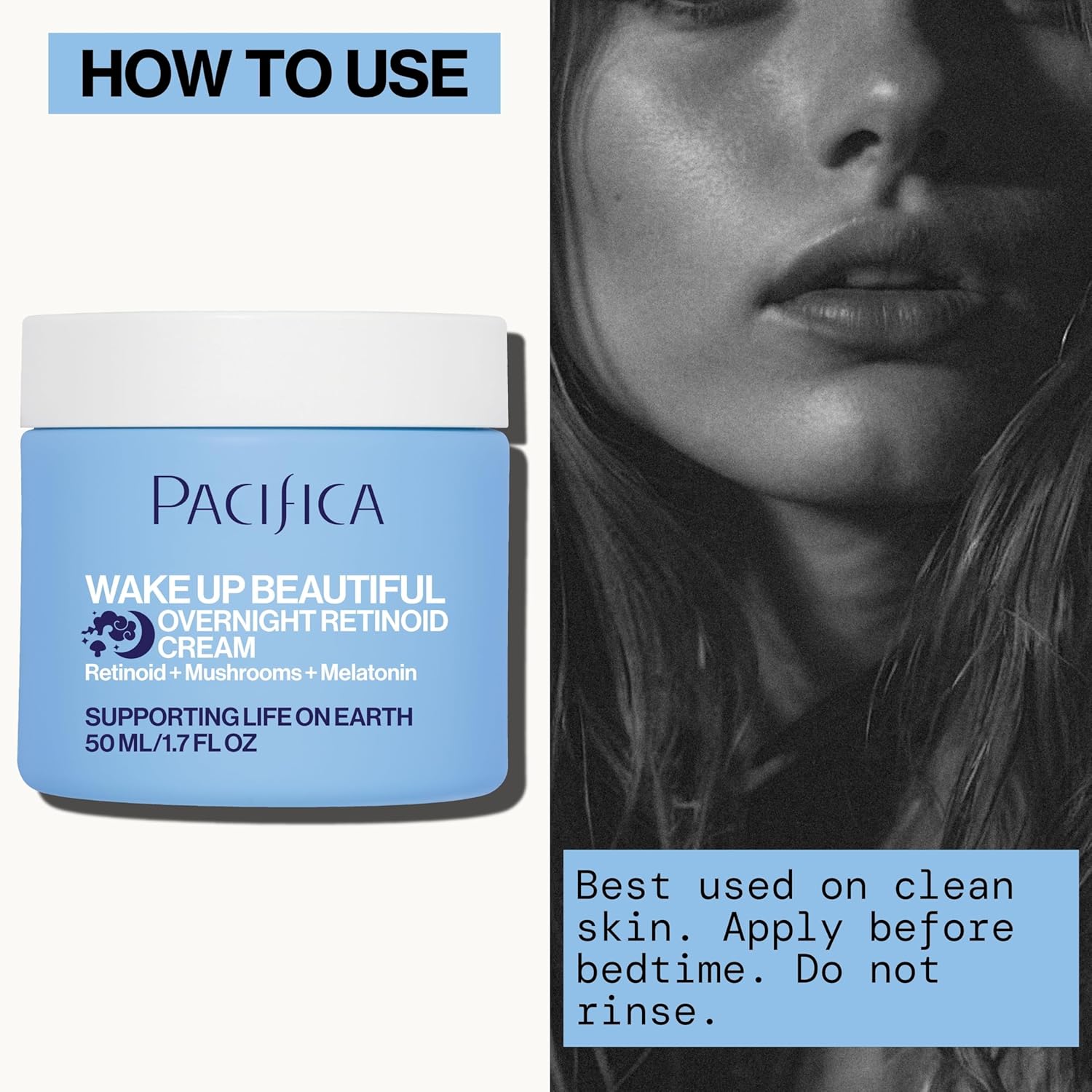 Pacifica Wake Up Beautiful Retinoid Night Cream – Overnight Anti-Aging Moisturizer with Hyaluronic Acid & Melatonin, Reduces Wrinkles & Fine Lines, Hydrating and Gentle for Dry or Mature Skin, Vegan - Image 15
