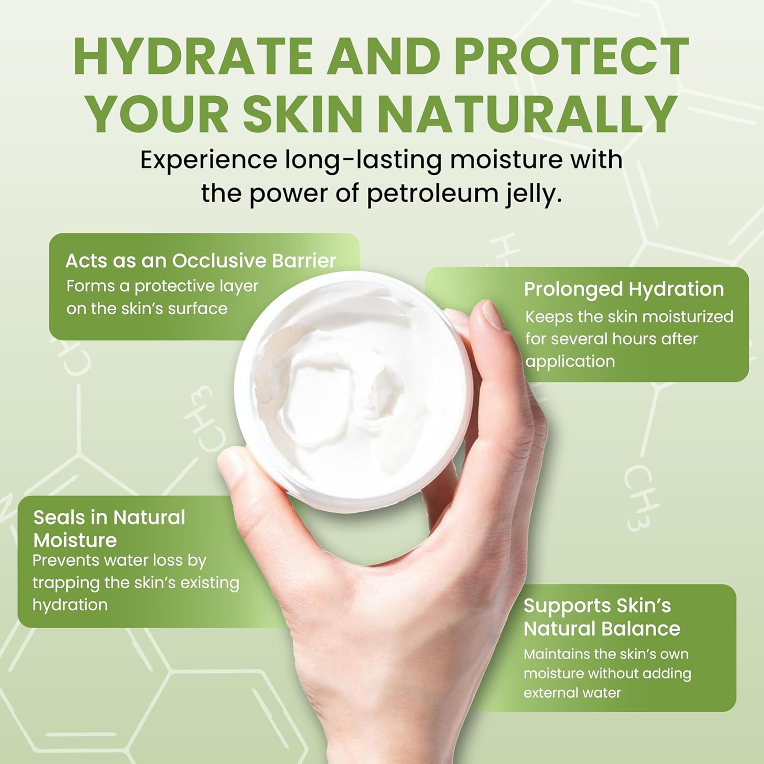 American Natural 100% Pure Ultra White Petroleum Jelly 12 Oz Skin Protectant for Eczema - Image 6