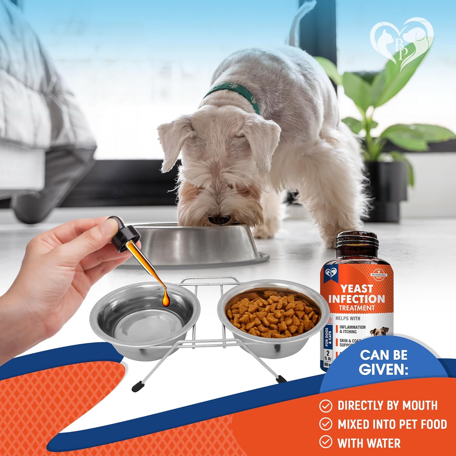 Natural Dog Yeast Infection Anti Itch Treatment - Itchy Ears, Skin & Allergy Symptoms Relief - Reduces Inflammation & Relieves Irritation - Herbal Medicine Supplement Drops - Made in USA - Image 4