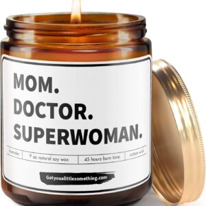 Scented Candle for Doctors Appreciation - Doctor Gifts for Women, Mother's Day Gifts for Female Doctors, Birthday Gift for Doctors, Surgeons, Pediatricians, Hospital Staff Bulk Thank You Present Idea