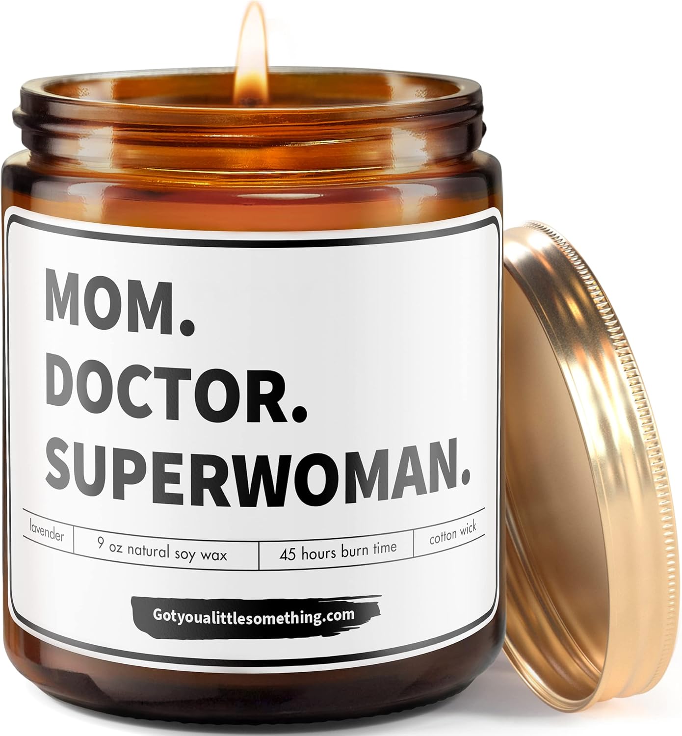 Scented Candle for Doctors Appreciation - Doctor Gifts for Women, Mother's Day Gifts for Female Doctors, Birthday Gift for Doctors, Surgeons, Pediatricians, Hospital Staff Bulk Thank You Present Idea