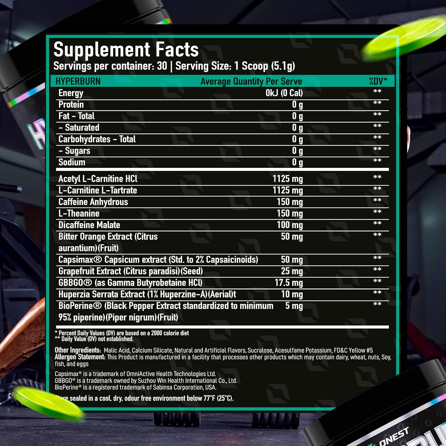ONEST Hyperburn Thermogenic Powder – 153g (30 Servings) Enhanced Energy Boost & Performance Support Supplement, Sports Nutrition Powder - Image 7