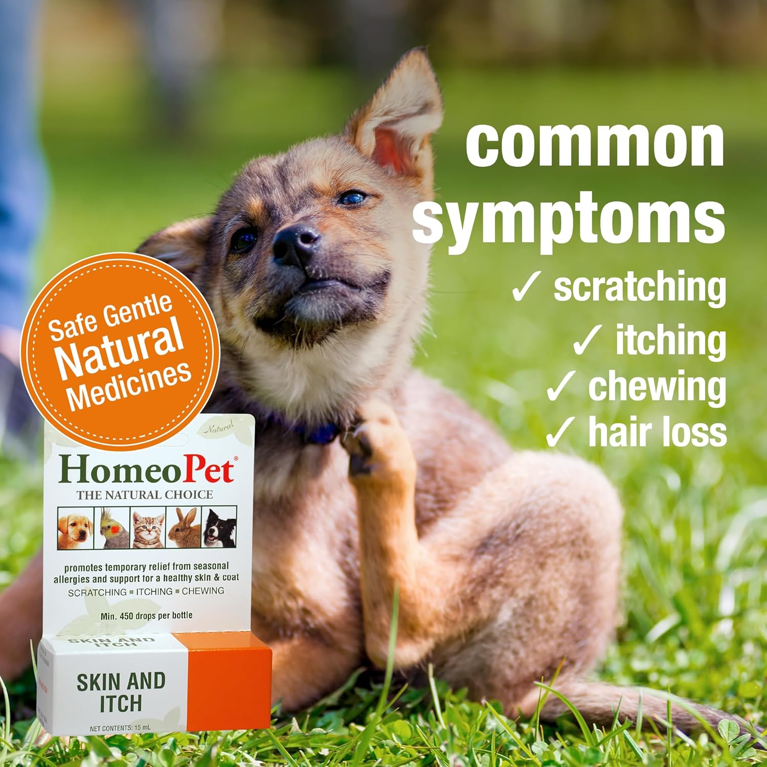 HomeoPet Skin and Itch Relief Natural Soothing Drops for Dogs and Cats, 15ml - Image 3