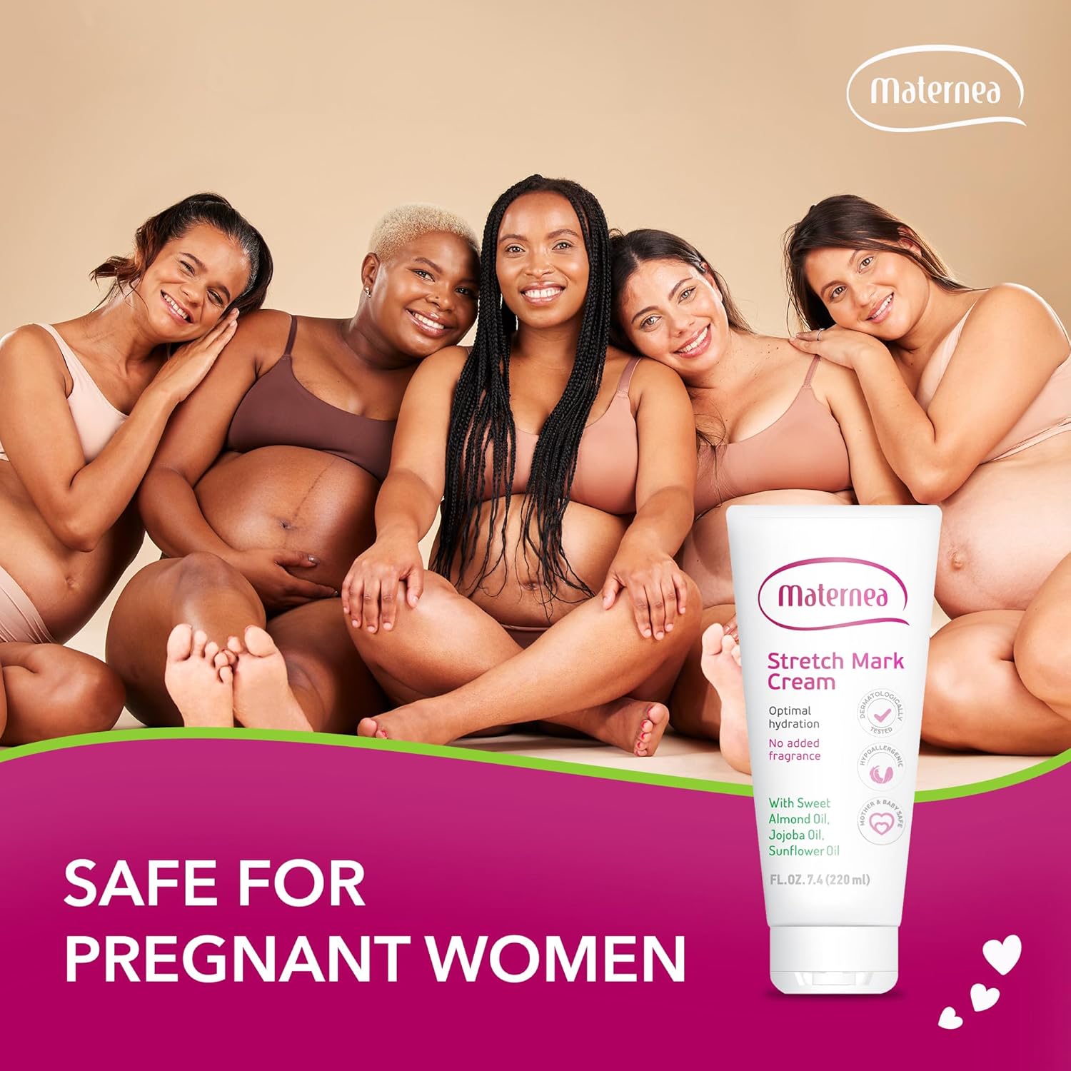 Hydrating Stretch Mark Cream, 150 ml, for Smoother, Improved Skin Appearance - Image 5