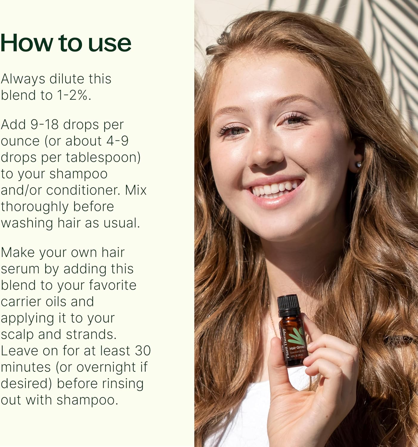 Plant Therapy Hair Therapy Essential Oil Blend 10mL for Hair Strengthening and Repair - Image 2