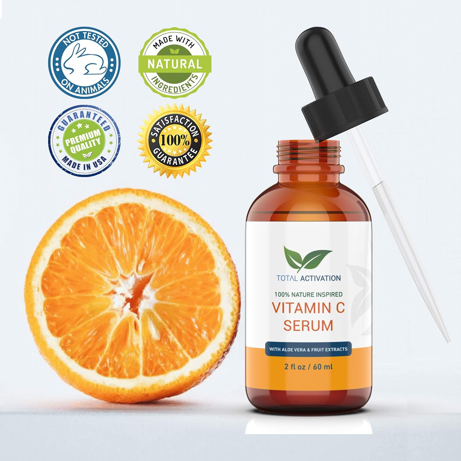 2oz Hydrating Vitamin C Serum with Aloe Vera and Vitamin E for Anti-Aging - Image 7