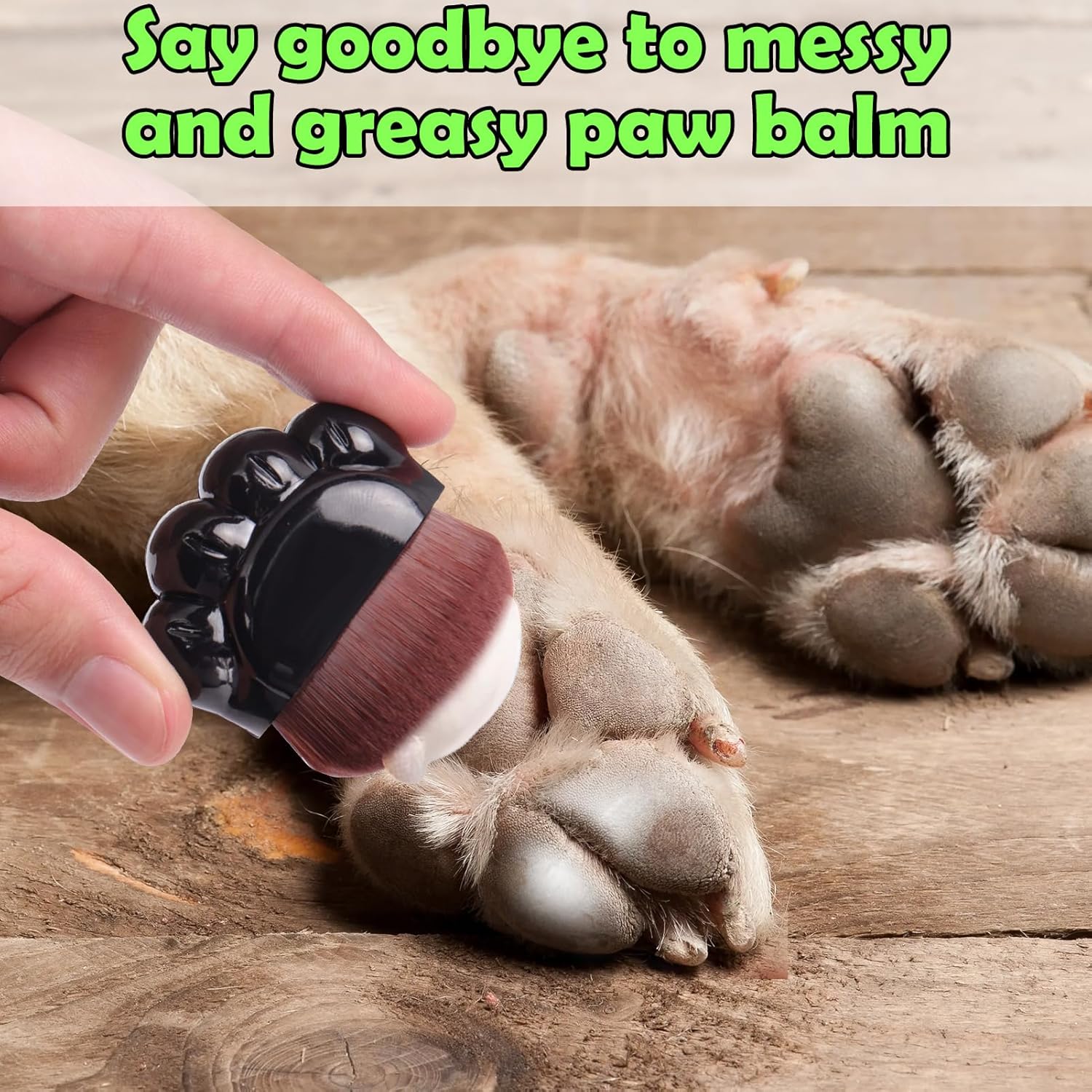 Palksky Dog Paw Pad Balm Brush, 2PCS Paw Balm Applicator for Dog, Puppy Paw Soother Brush,Dog Care Skincare Brush, Paw Butter for Dogs Brush, Dog and Cat Foot Nose Butter Cream Brush - Image 4