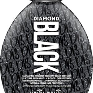 Tanning Paradise Diamond Black Tanning Lotion Transfer Resistant Tanning Lotion for Tanning Beds 13.5Oz
