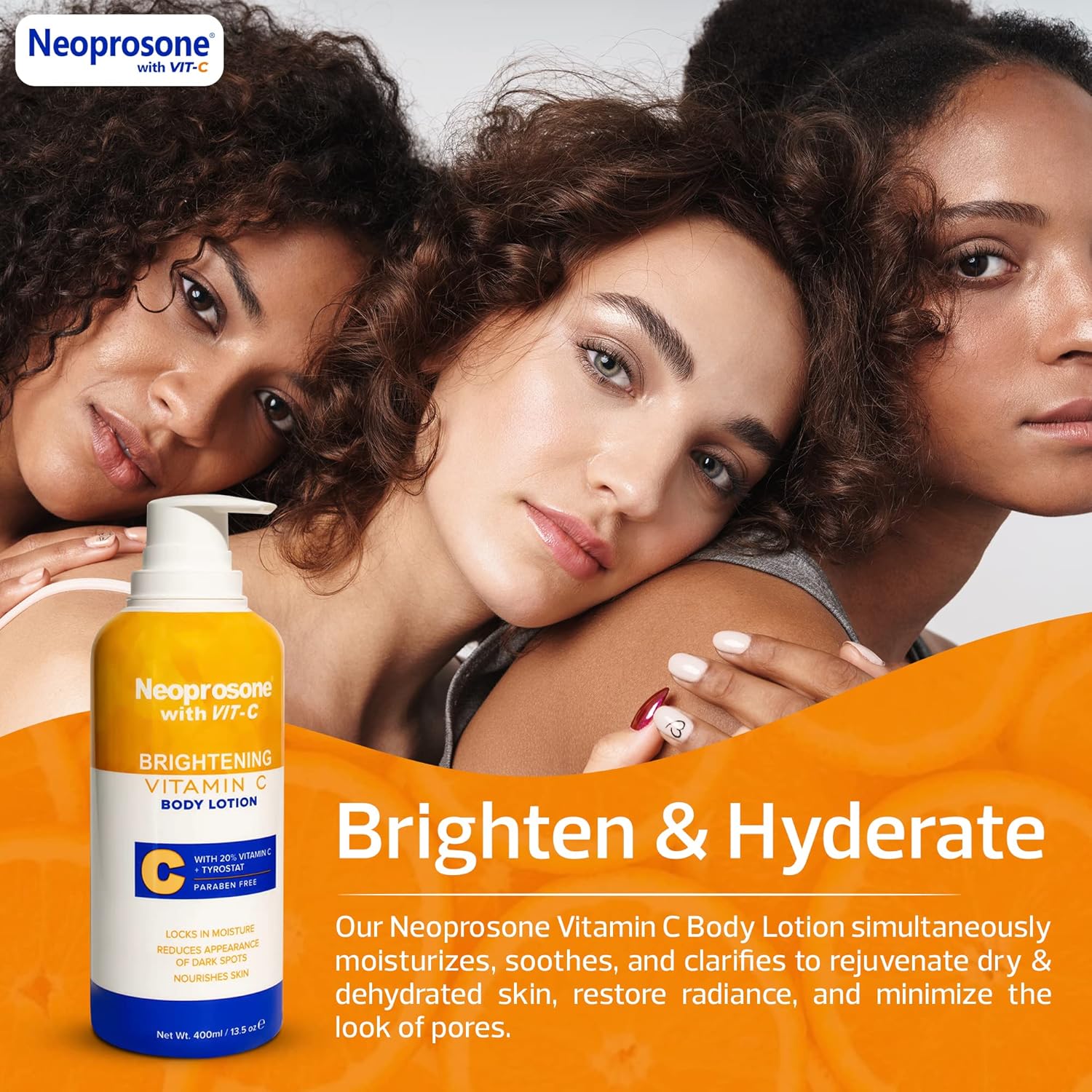 Neoprosone Brightening Body Lotion 13.5 Fl Oz 400ml for Dark Spots with Shea Butter and Vitamins New - Image 5