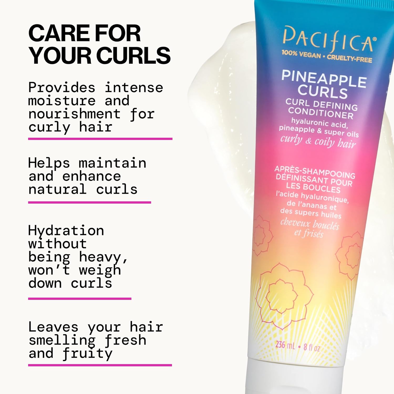 Pacifica Beauty Pineapple Curls Vegan Silicone-Free 3-Step Curly Hair Care Kit - Image 10