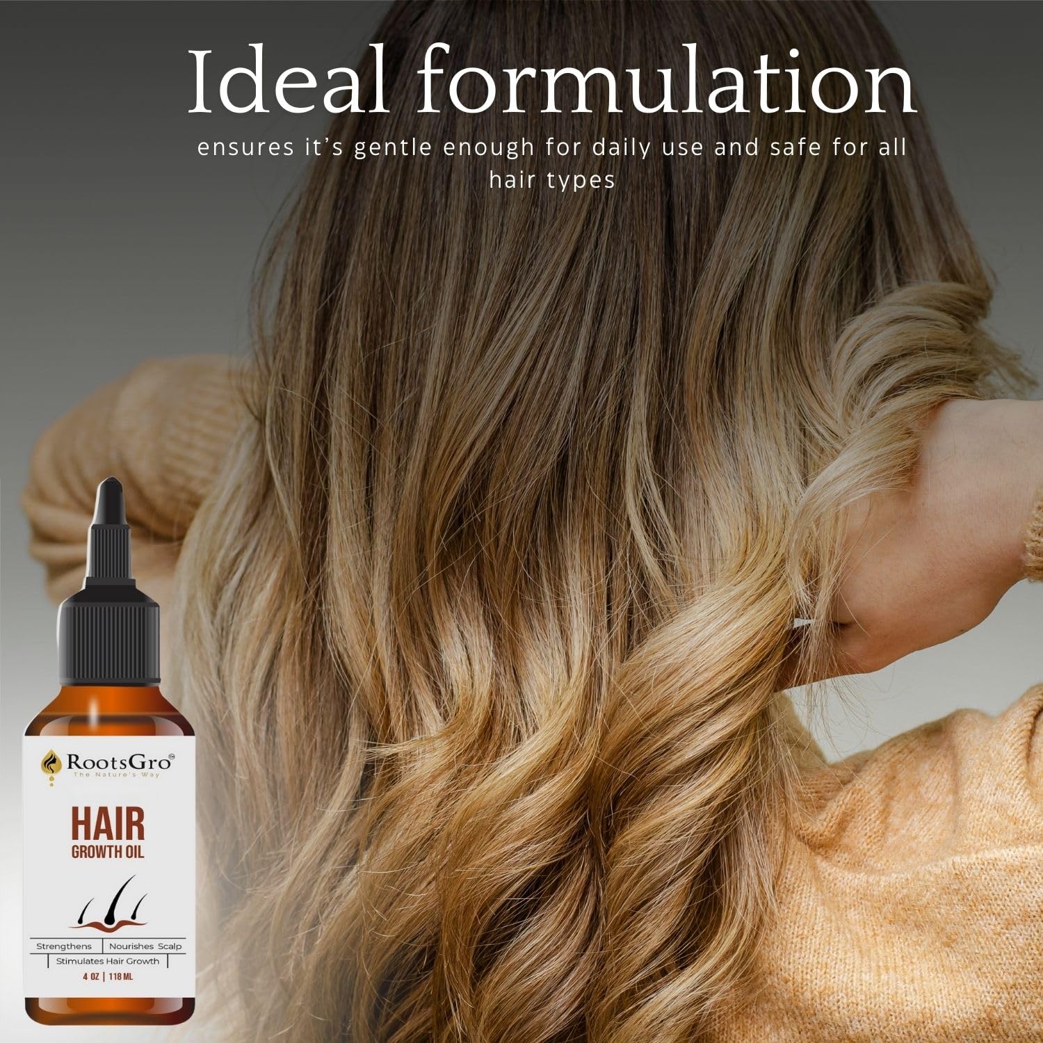 Nourishing 4 Oz Hair Oil Blend with 30 Essential Oils Including Rosemary Olive Jojoba - Image 7
