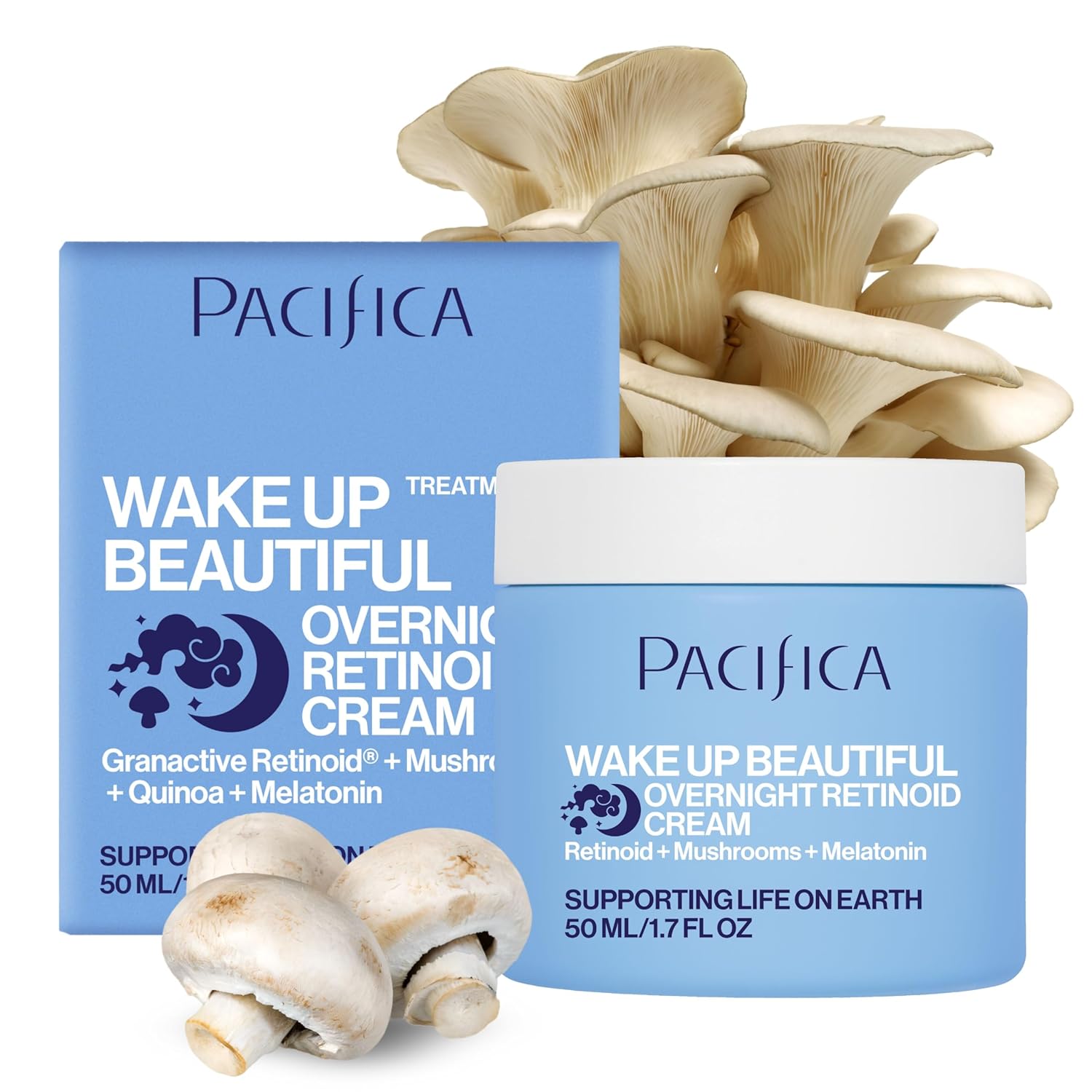 Pacifica Wake Up Beautiful Retinoid Night Cream – Overnight Anti-Aging Moisturizer with Hyaluronic Acid & Melatonin, Reduces Wrinkles & Fine Lines, Hydrating and Gentle for Dry or Mature Skin, Vegan - Image 17
