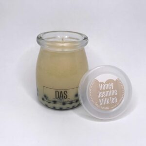 Honey Jasmine Milk Tea | Boba Candle | Soy Wax Candle | Jasmine | Milk | Honey | Scented Candle | Cute Jar | Gift For Foodies