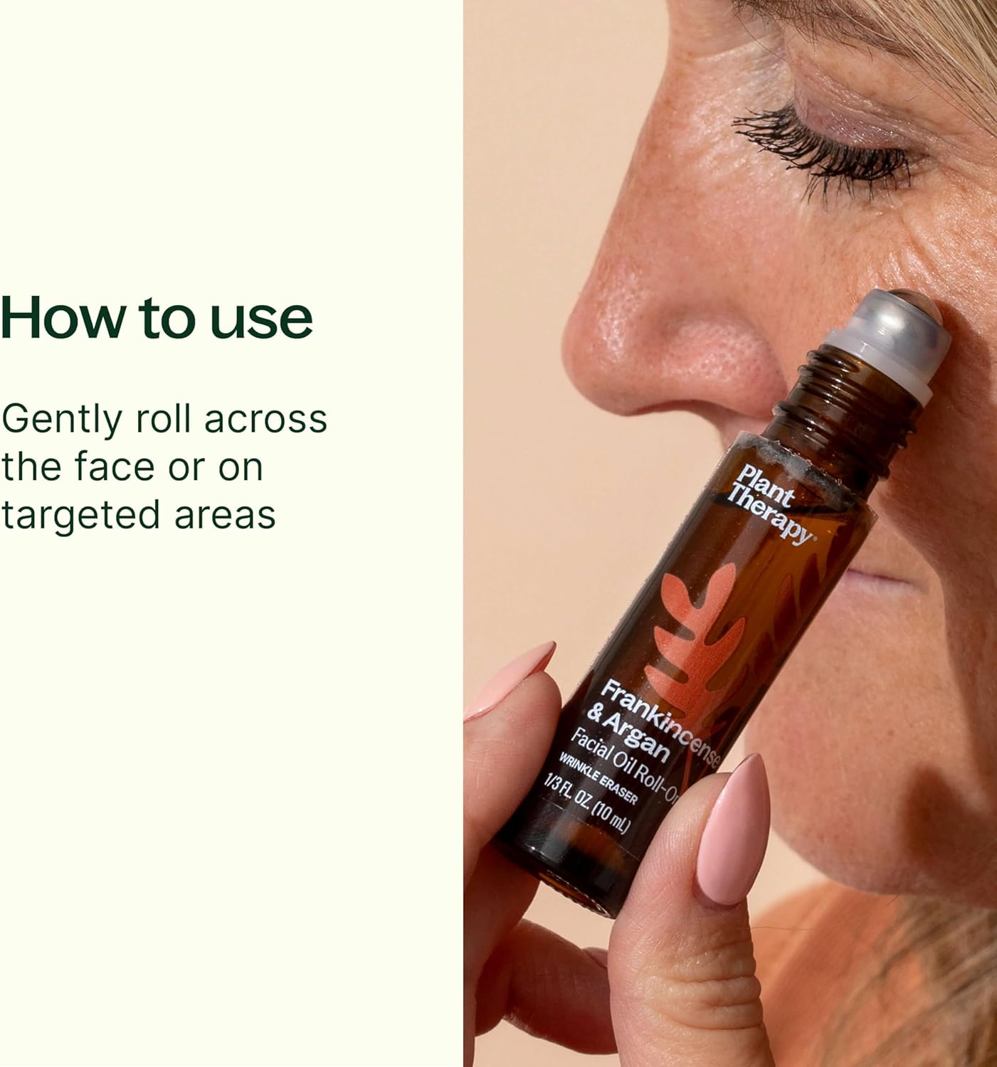Plant Therapy Frankincense & Argan Facial Serum Roll-On 10 mL (1/3 oz) with Frankincense Essential Oil & Argan Oil to Smoothes Wrinkles & Improves Skin Elasticity, Face, Skin, & Nails - Image 4