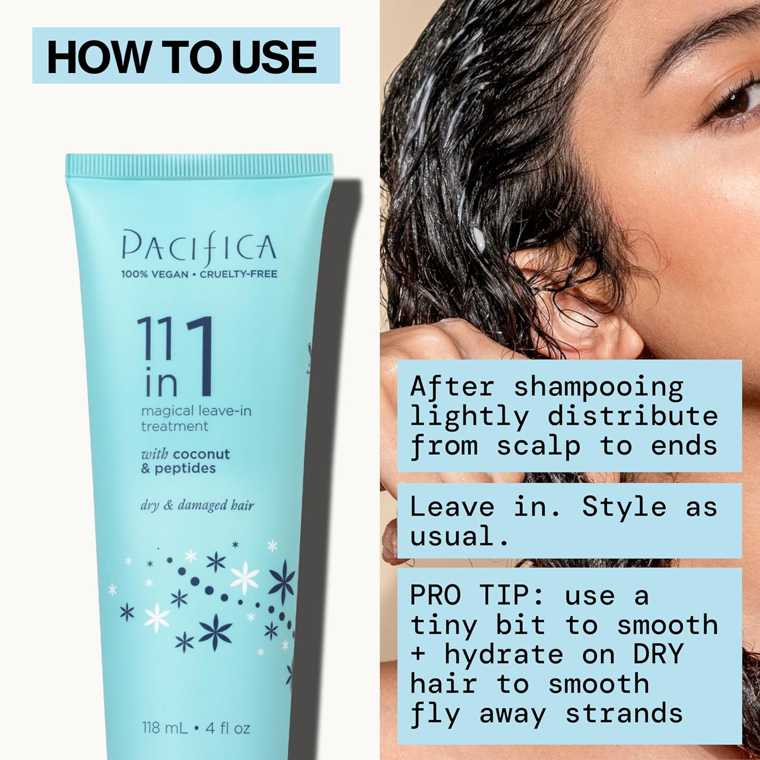 Pacifica Leave In Conditioner - 11 in 1 Magical Hair Treatment - Strengthen & Repair Damaged Hair - Deep Conditioning for Dry Hair Adds Shine & Anti-Frizz for Straight, Wavy & Curly Hair Care, Vegan - Image 22