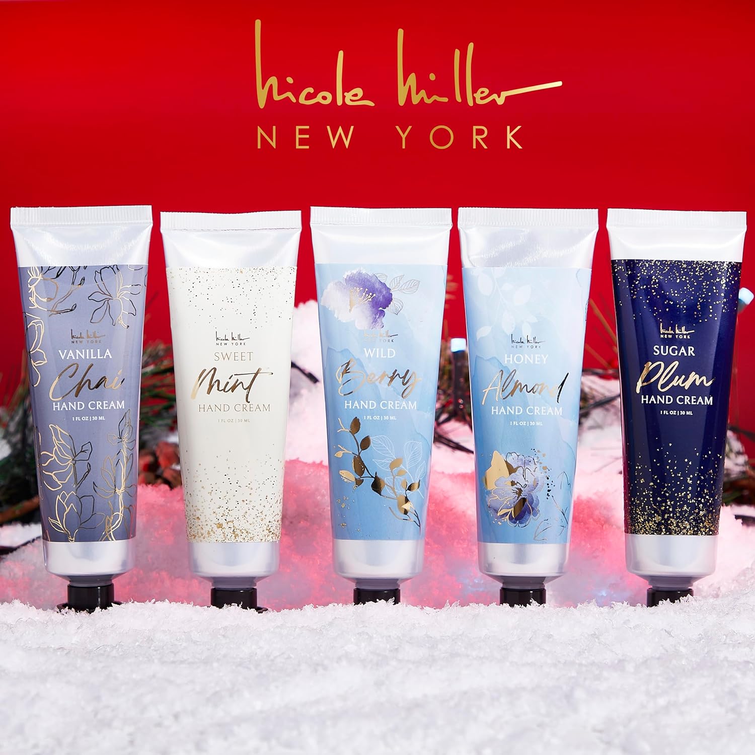 Nicole Miller New York 10-Piece Ultra Hydrating Floral Hand Cream Set 30ml - Image 3