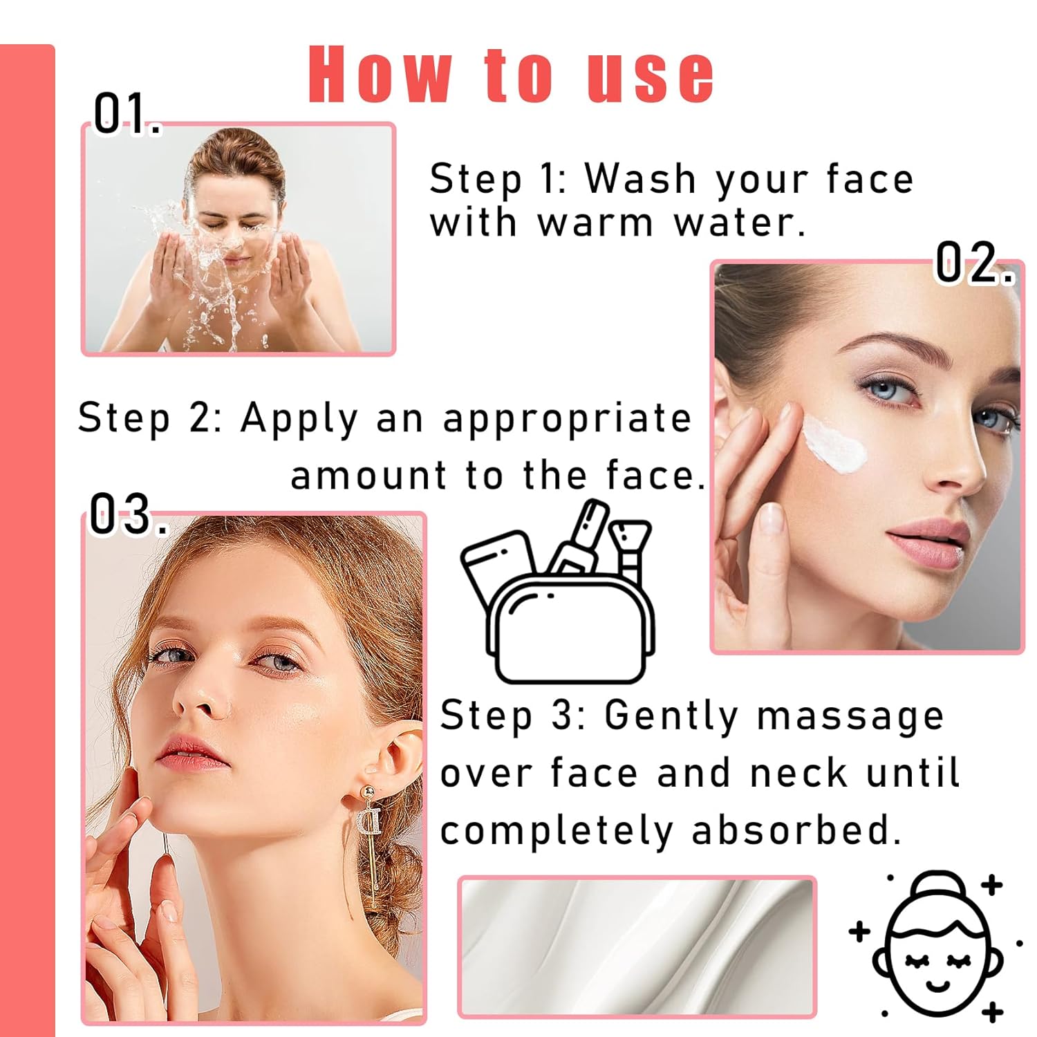 2PCS Retinol Face Moisturizer Cream,Hydrating Retinol Cream for Face with Hyaluronic Acid,Oil Control Long Lasting Moisturizing Day & Night Firming Collagen Facial Cream for Women & Men - Image 6