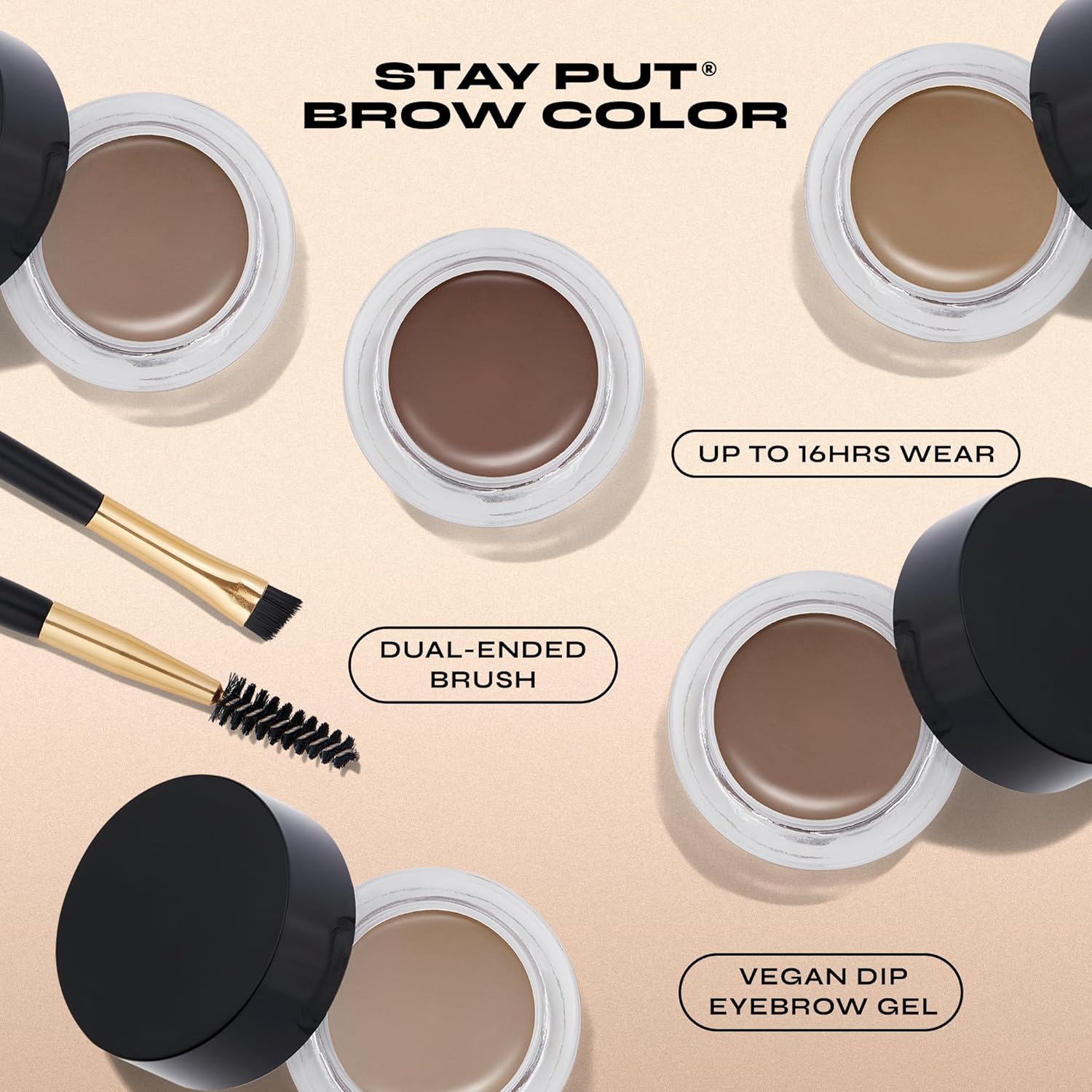 Milani Stay Put Brow Color Dark Brown 0.09 Oz Vegan Cruelty-Free Eyebrow Filler - Image 3