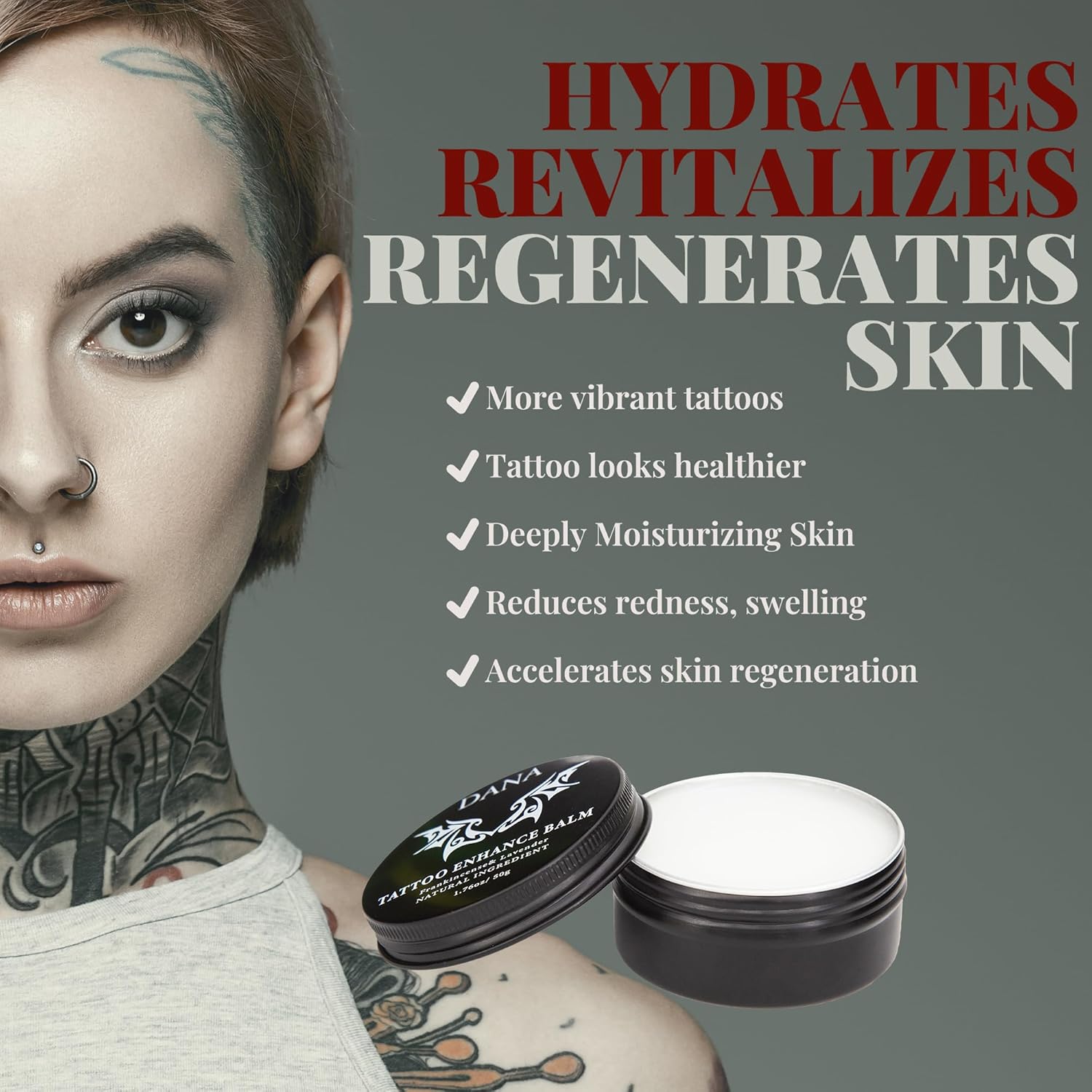 Natural Tattoo Aftercare Cream and Balm for New and Old Tattoos 4 oz - Image 4