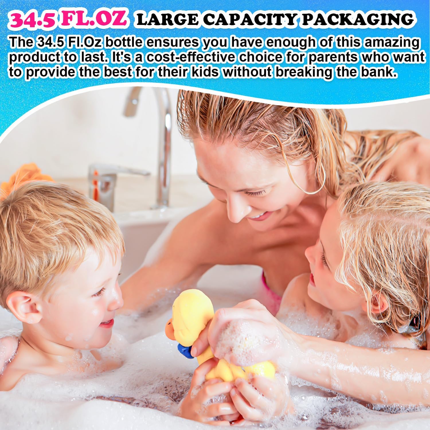 Gentle Baby Kids Body Wash Shampoo Bubble Bath 34.5 Fl.Oz Sensitive Skin Aloe Vera - Image 2