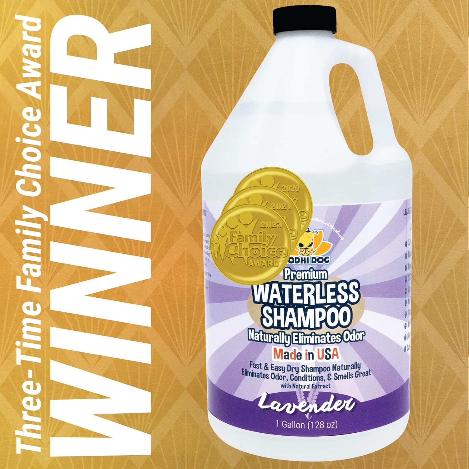 Bodhi Dog Waterless Shampoo - Natural Dry Shampoo for Dogs & Cats - Neutralizes Pet Odor - No Rinse Required - Made of Natural Extracts - Safe for Sensitive Skin - Made in USA - Lavender (1 Gallon) - Image 2