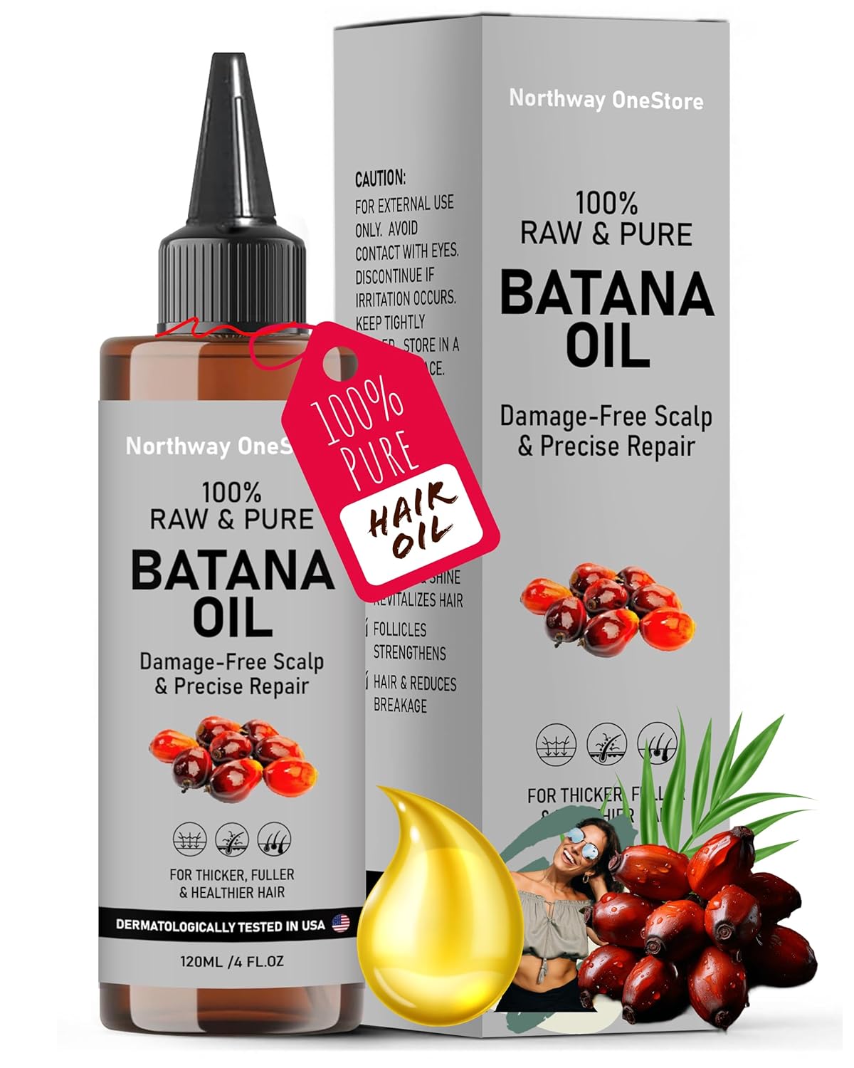 Botana Oil Hair Growth Batana Oil for Hair Growth Dr Sebi Organic,100 percent Pure Botana from Honduras, Raw Bantana Natural, Spoiled Aceite De batana, Bantan (120ml, Chocolate/Coffee)