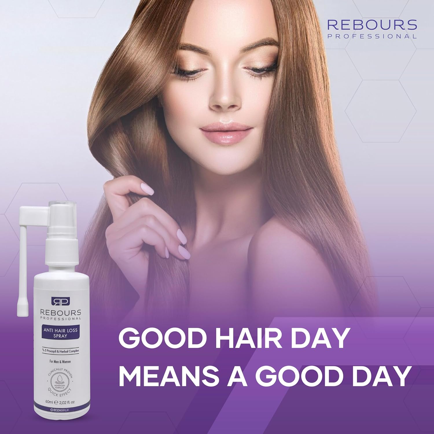 100ml Hair Regrowth Treatment Spray for All Hair Types with 5% Procapil - Image 7