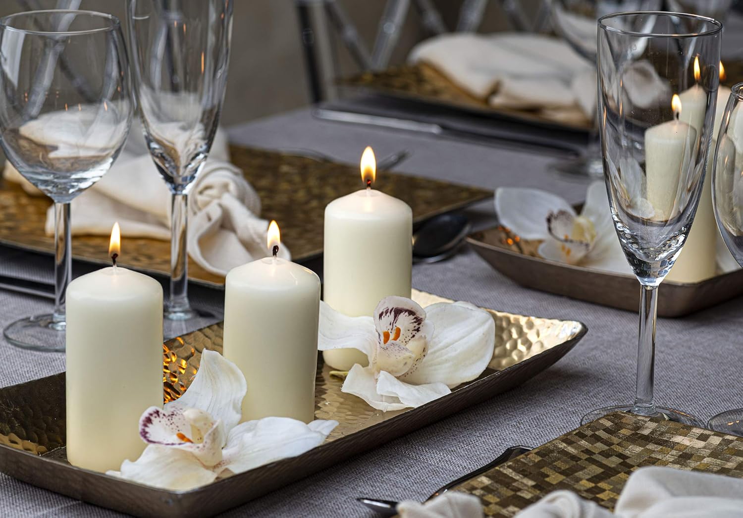 BOLSIUS Ivory Pillar Candles - 20 Pack 2x4 inch Pillar Candle Set - 20 Hours Dripless & Smokeless Clean Burning Dinner Candles - Premium Europen Quality - Palm Oil Free - 0% Animal Fat - Party Candles - Image 7