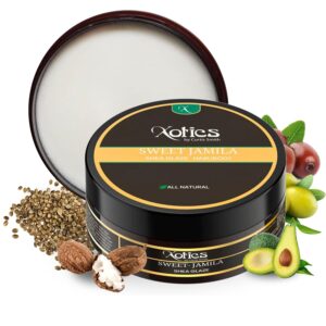 Xotics by Curtis Smith – Sweet Jamila Hair & Body Shea Glaze 4oz - Organic 360 Wave Pomade for Men Women Strong Hold, Natural Wave Grease Shea Butter Cream, Hair & Body Moisturizer