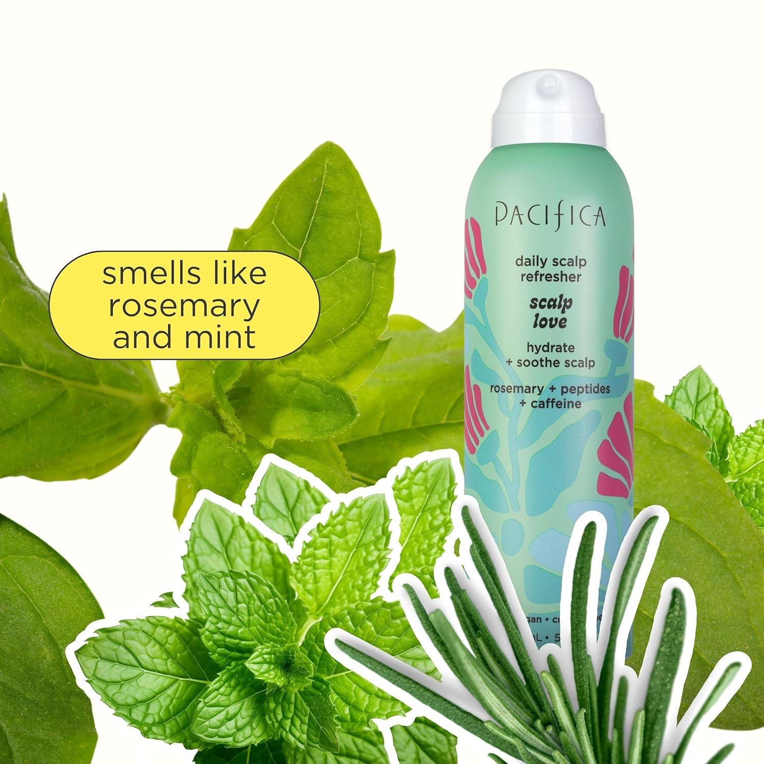 Pacifica Rosemary Mint 5oz Scalp Refresher Spray Daily Cooling Treatment Itchy Scalp Vegan Cruelty-Free - Image 3
