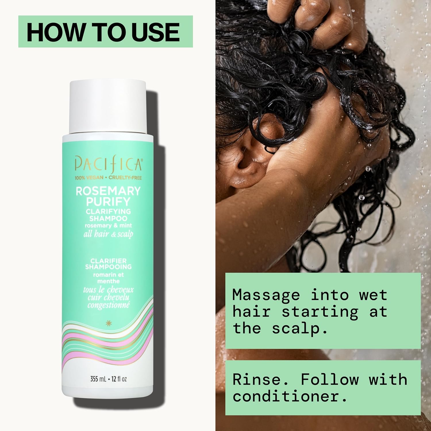 Pacifica Clarifying Shampoo – Rosemary Purify Invigorating Shampoo w/Soothing Mint for Detoxing Hair & Scalp Build-Up, Sulfate & Silicone Free - Vegan & Cruelty-Free Dermatologist Tested - Image 11