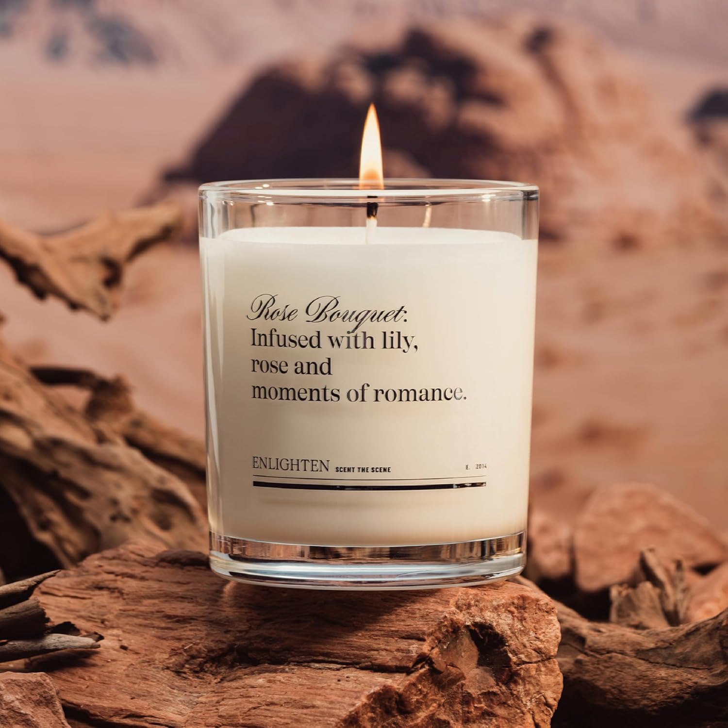 Enlighten Rose Bouquet Candle | Luxurious Rose, Lily & Marigold Scent | Double Scent Load for Enhanced Aroma | Eco-Friendly, Hand-Poured Soy Wax | 12oz Glass Tumbler | Made in USA - Image 3